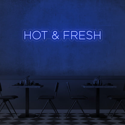 Hot & Fresh LED Neon Sign