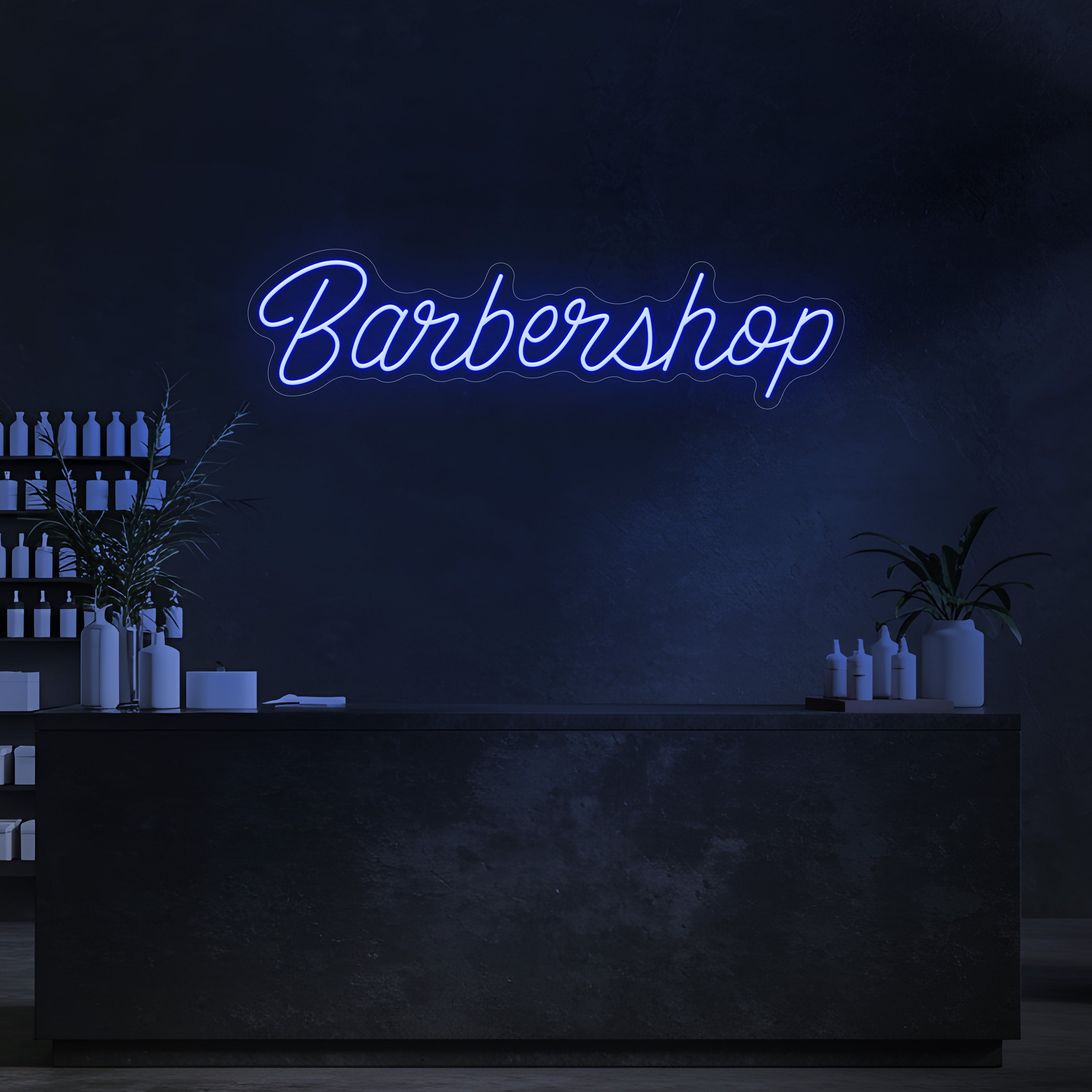 Signature Barbershop LED Neon Sign