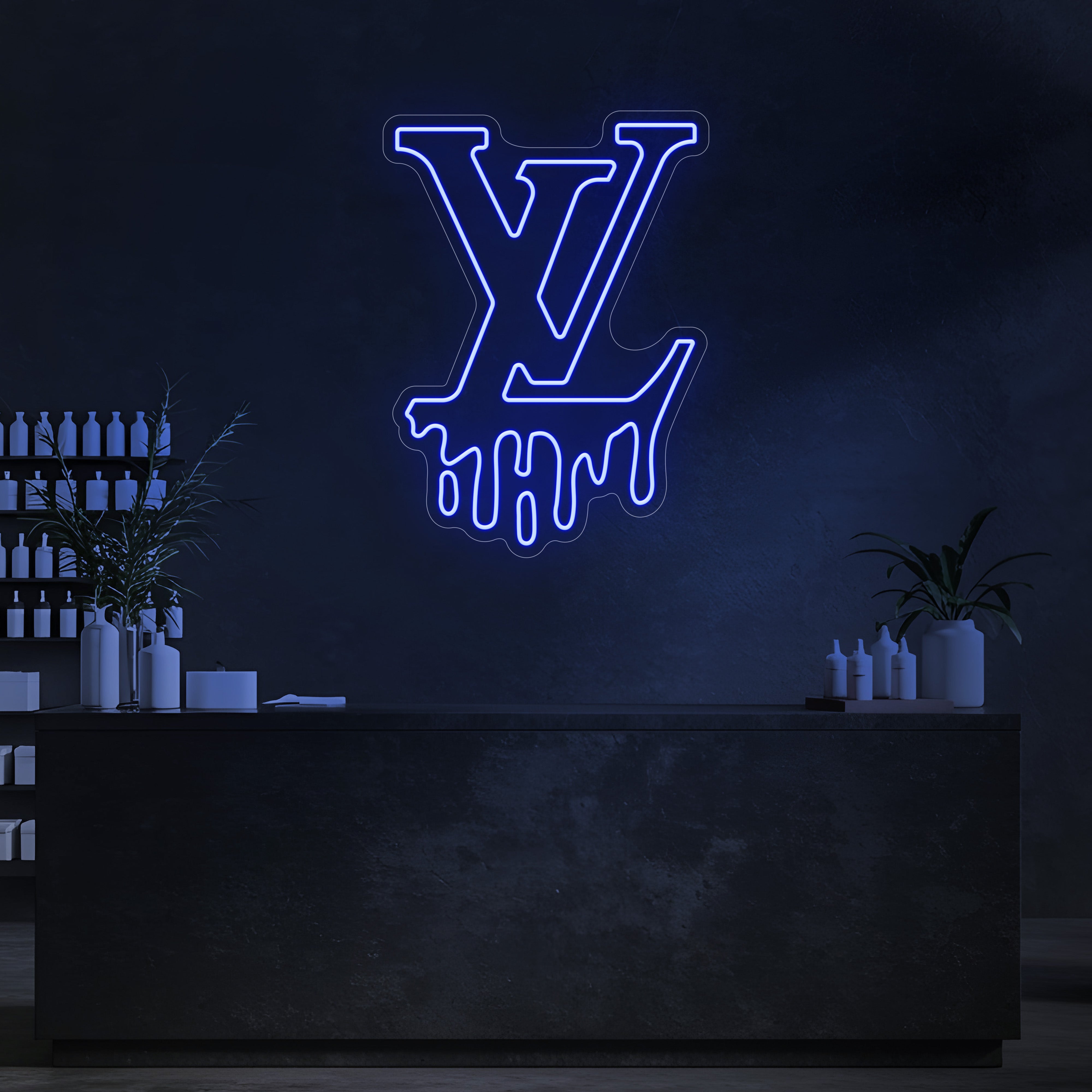 Drip LV LED Neon Sign