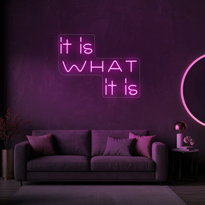 It Is What It Is LED Neon Sign