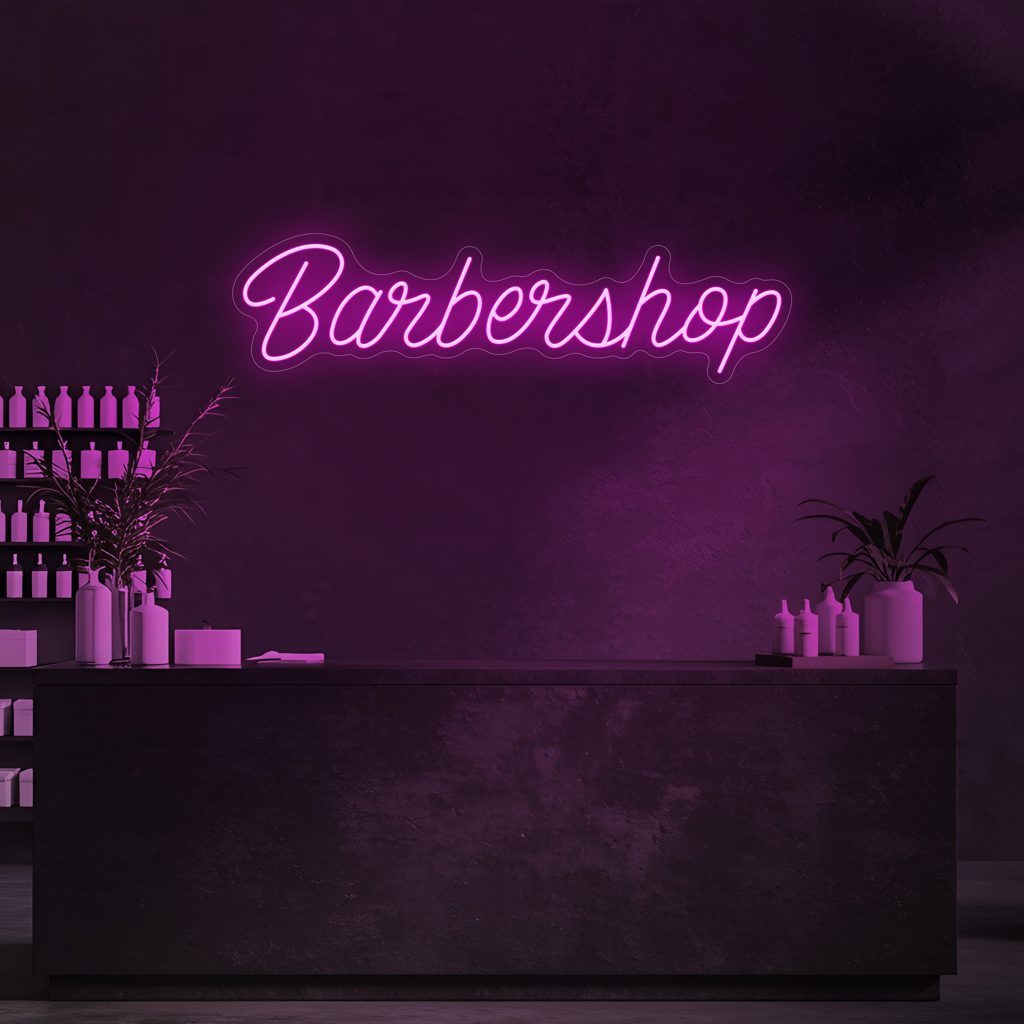 Signature Barbershop LED Neon Sign