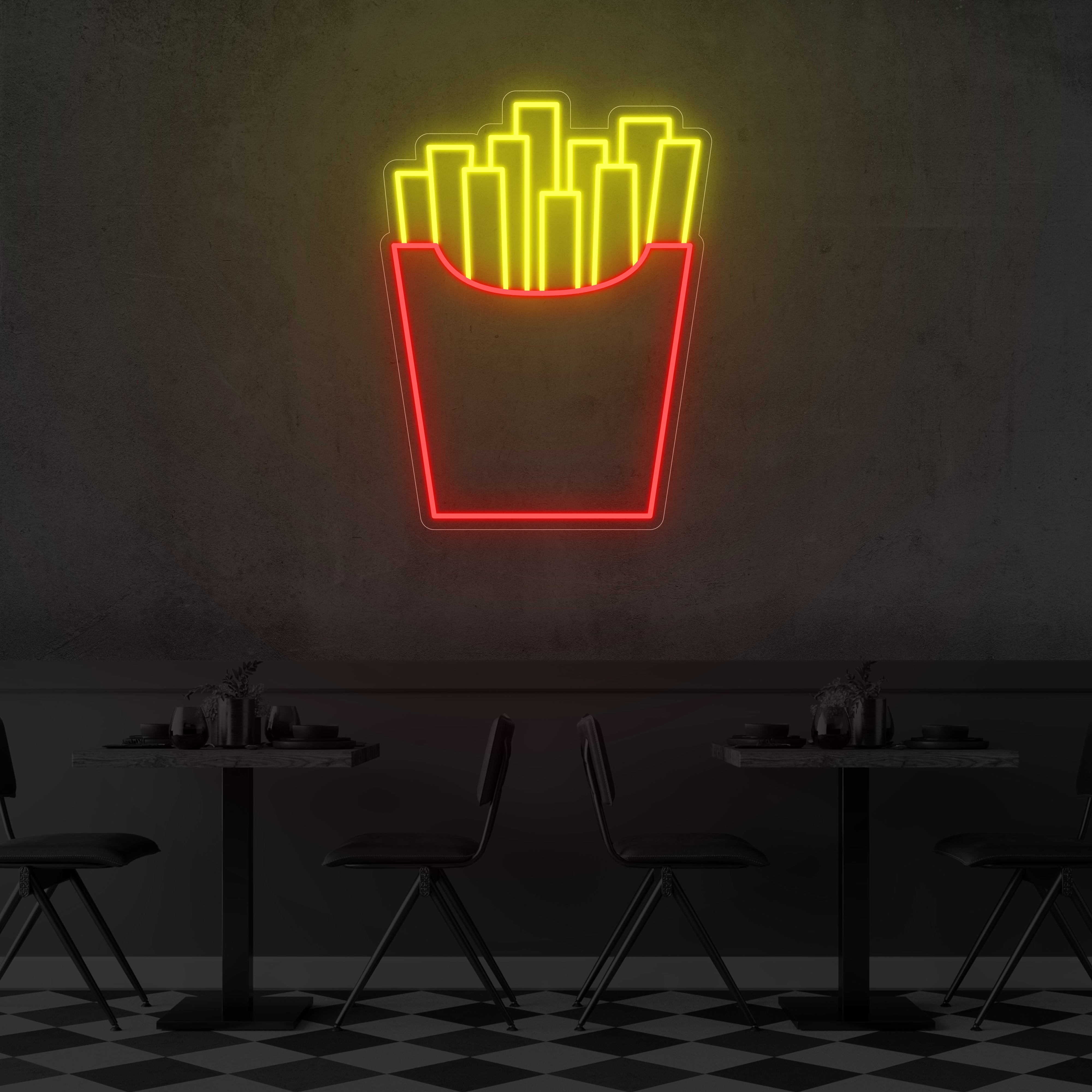 French Fries LED Neon Sign