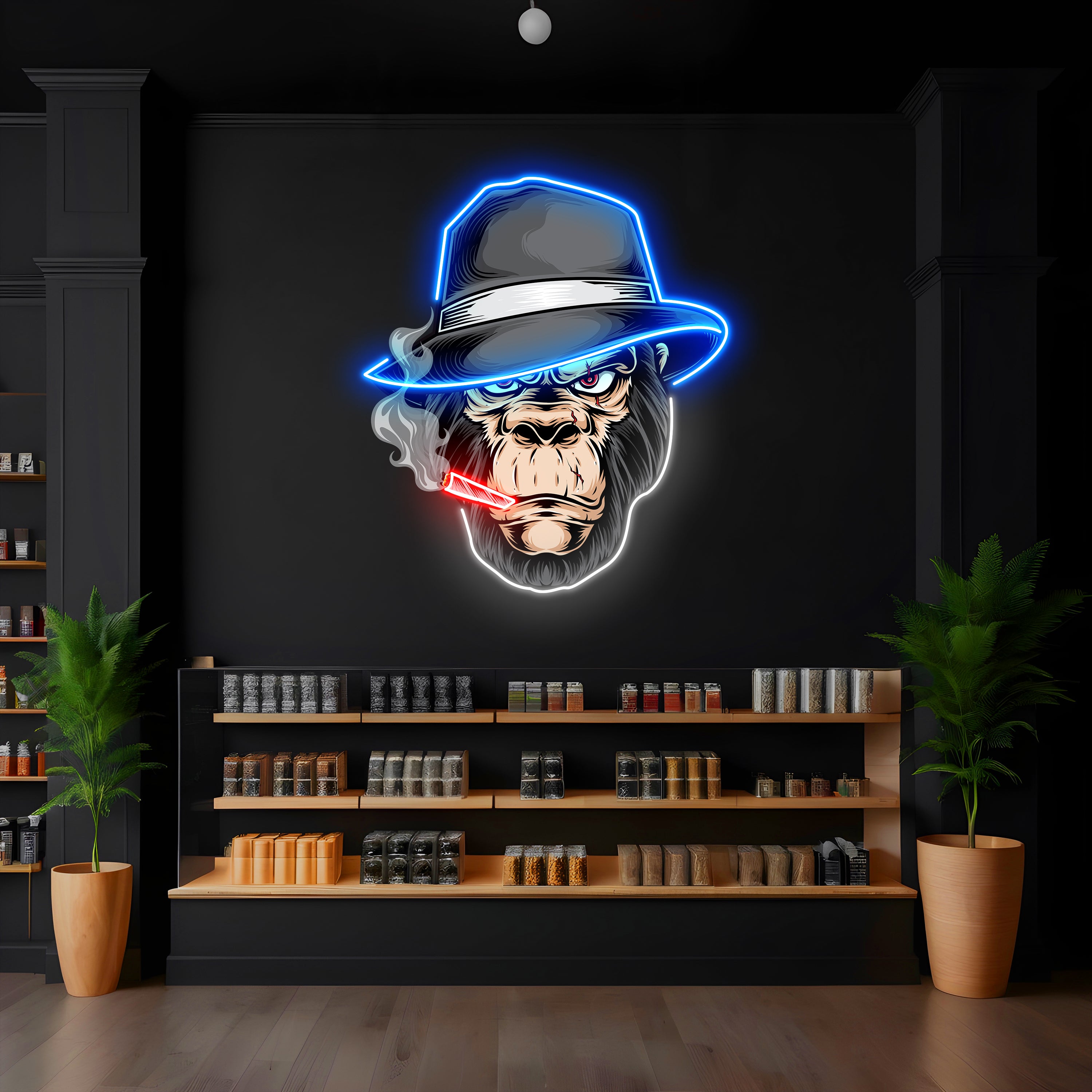 Pimp Chimp LED Neon Pop Art