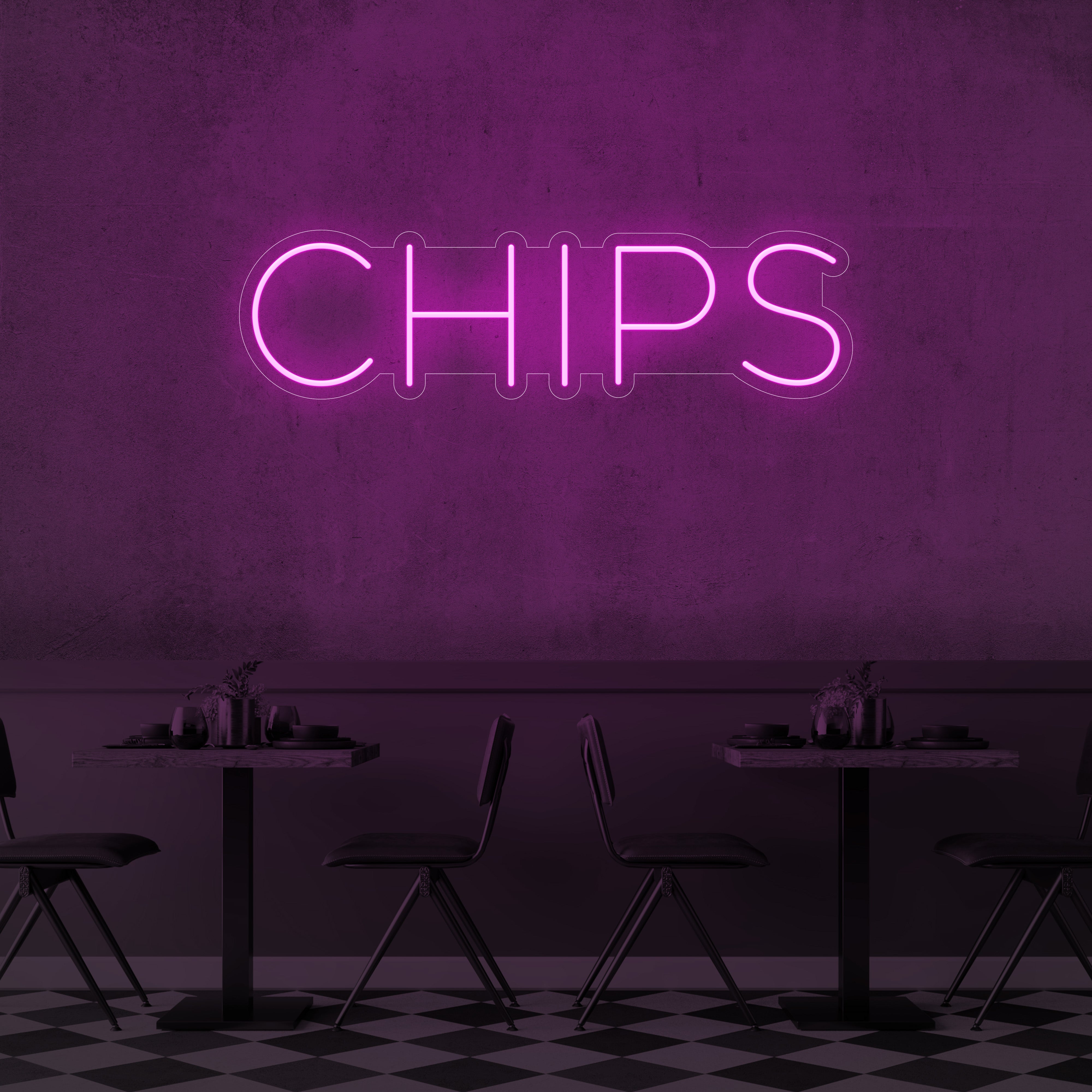 Chips LED Neon Sign