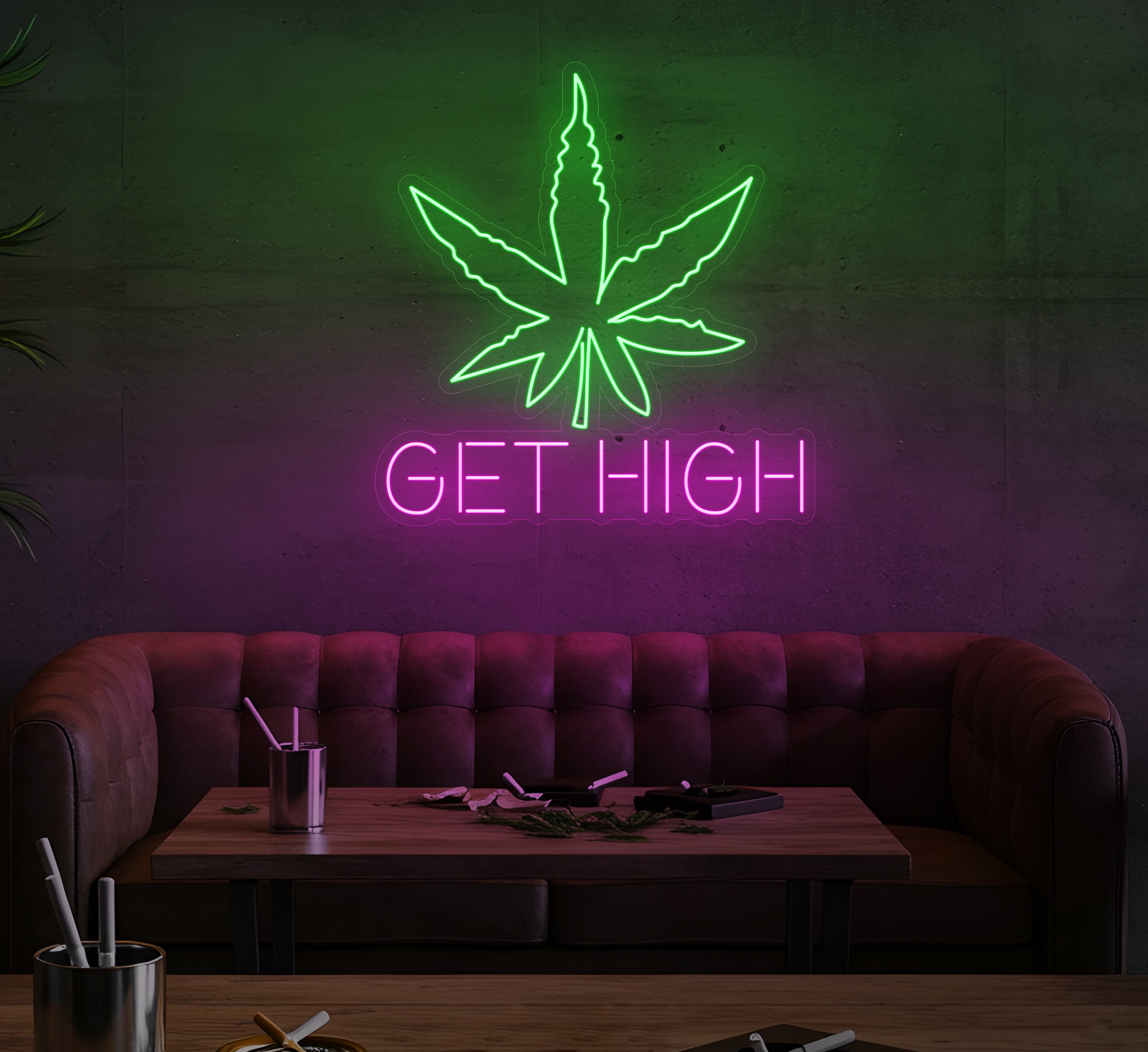 Get High LED Neon Sign