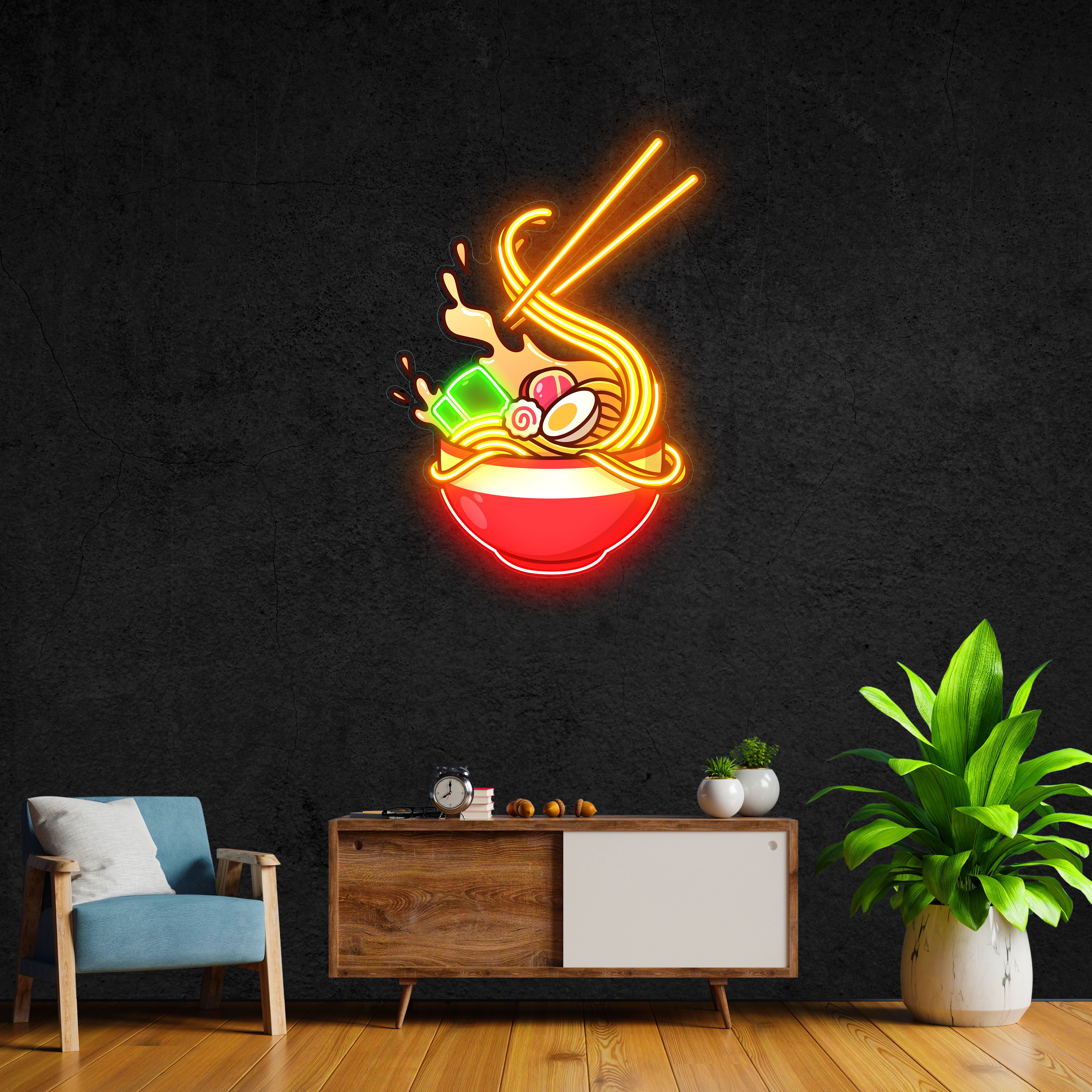 Ramen LED Neon Pop Art