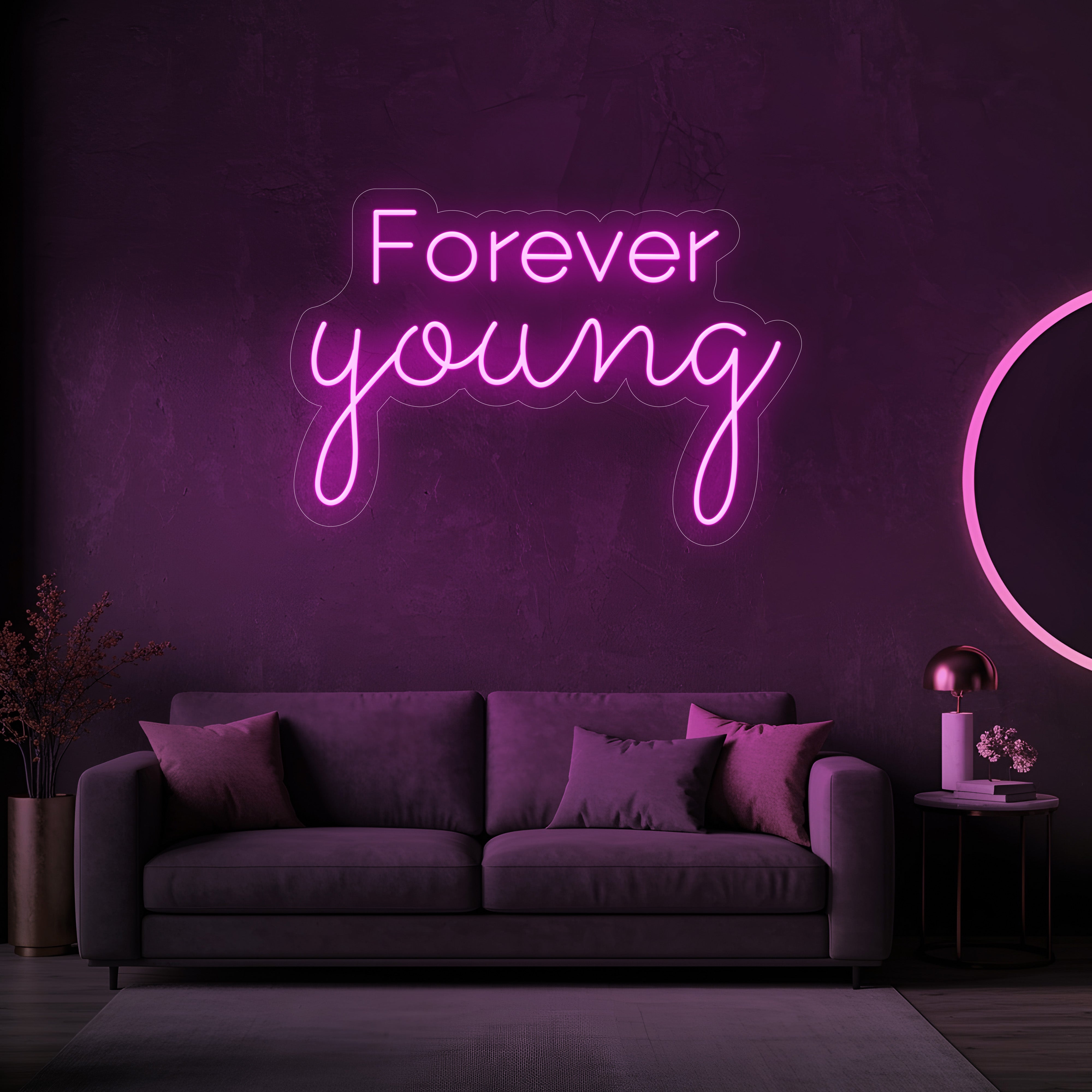 Forever Young LED Neon Sign
