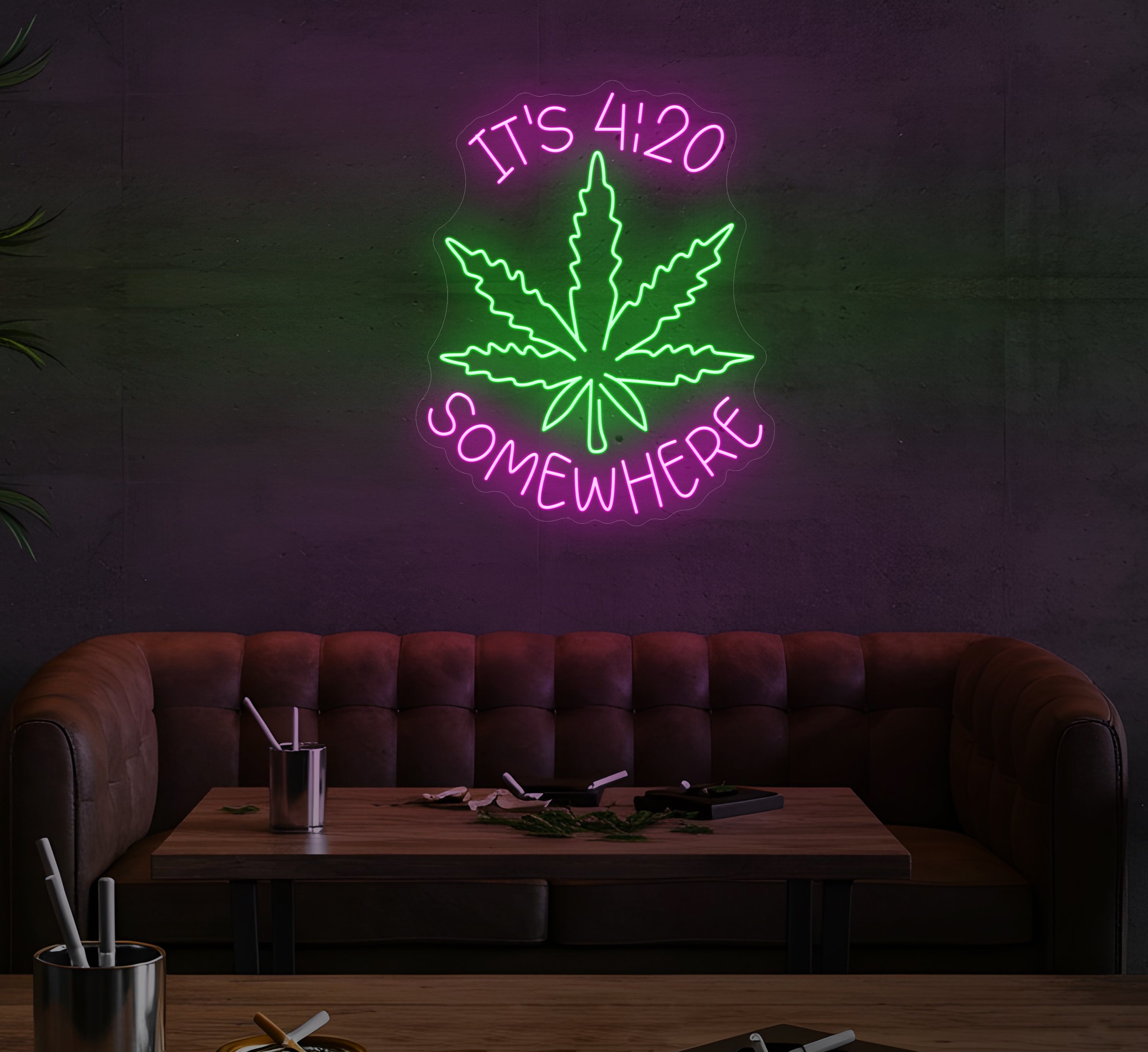 It's 4:20 Somewhere LED Neon Sign