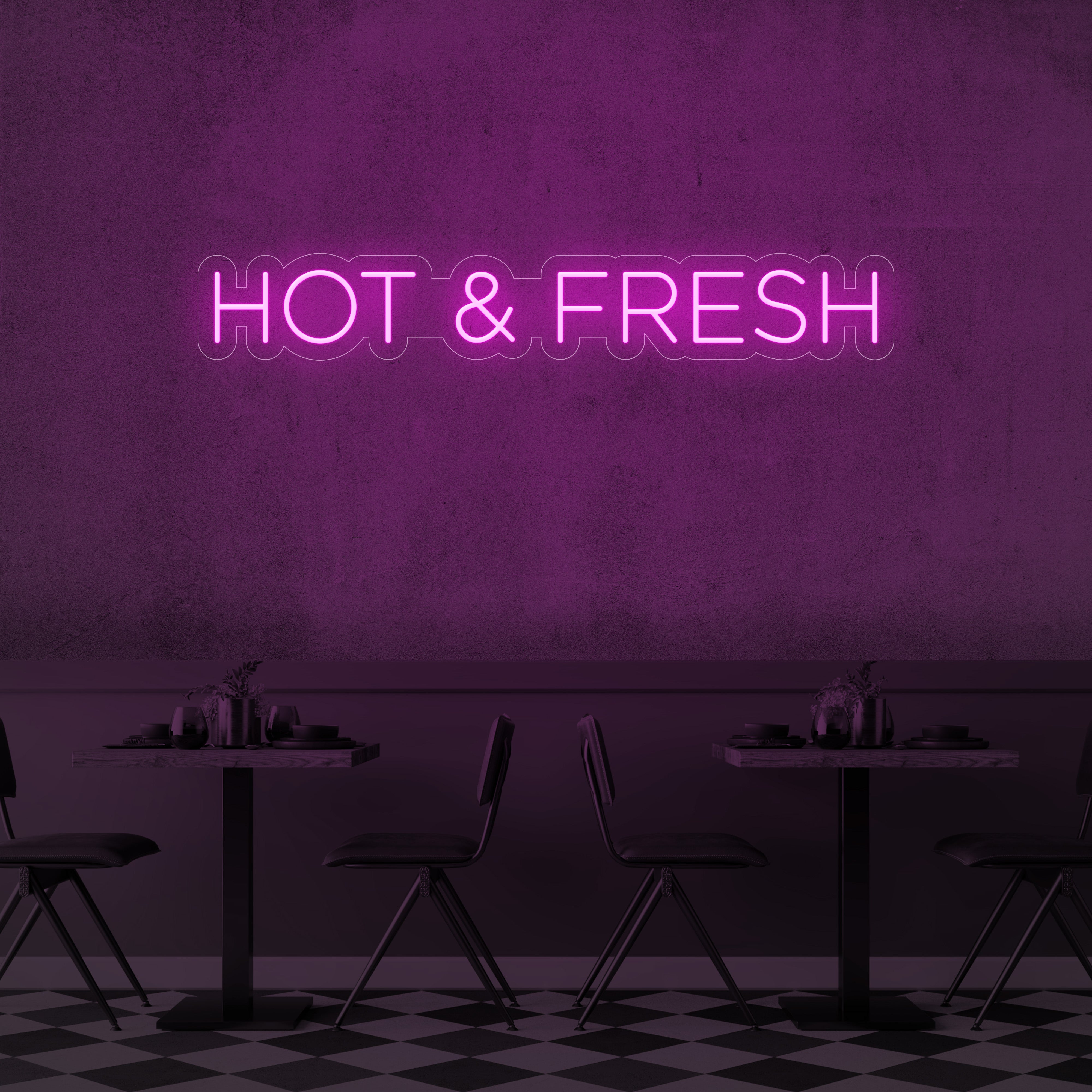 Hot & Fresh LED Neon Sign