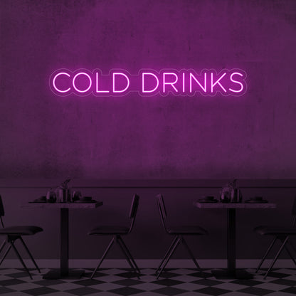 Cold Drinks LED Neon Sign