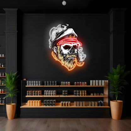 Smokin' Sailor LED Neon Pop Art