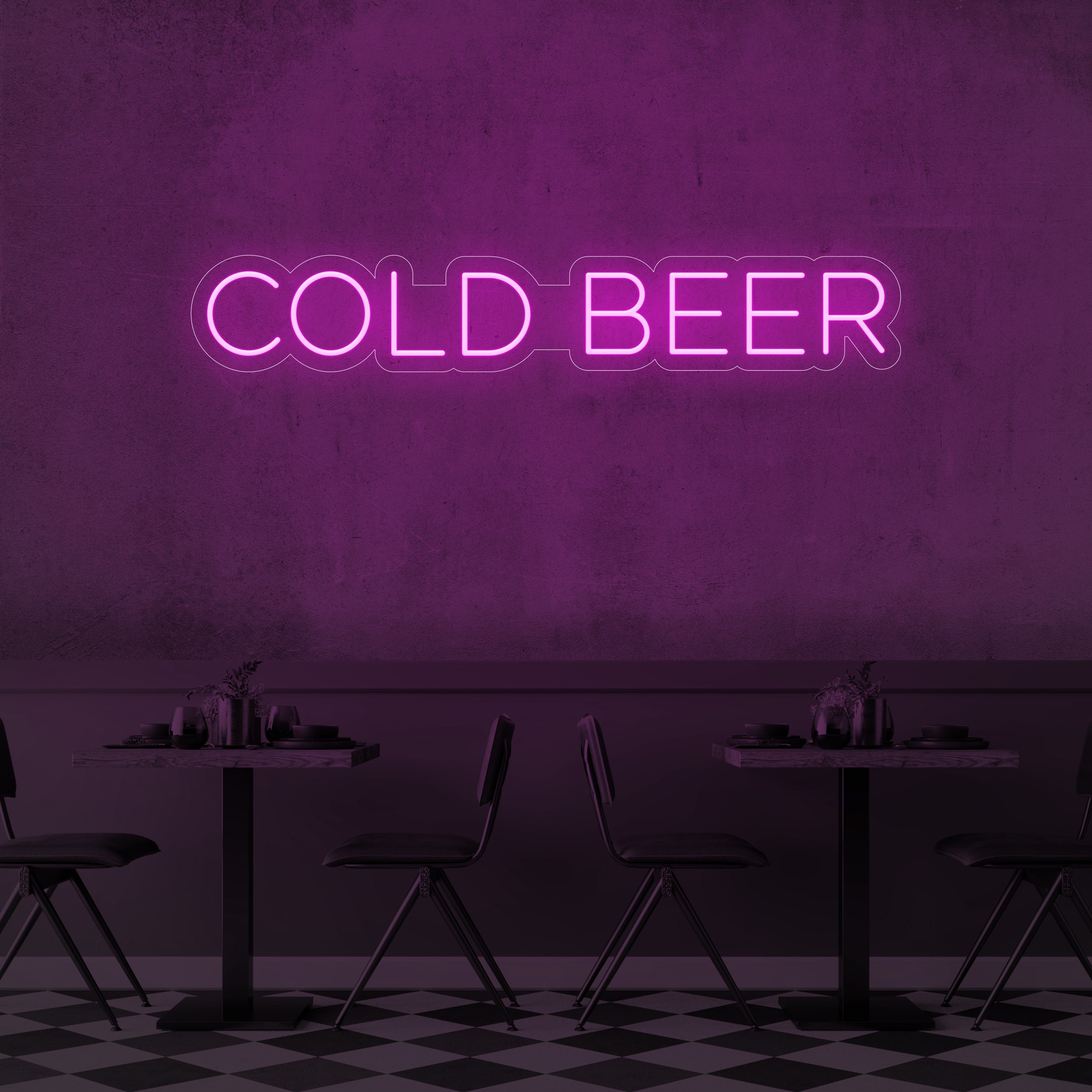 Cold Beer LED Neon Sign