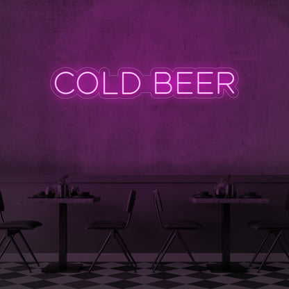 Cold Beer LED Neon Sign