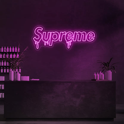 Drip Supreme LED Neon Sign