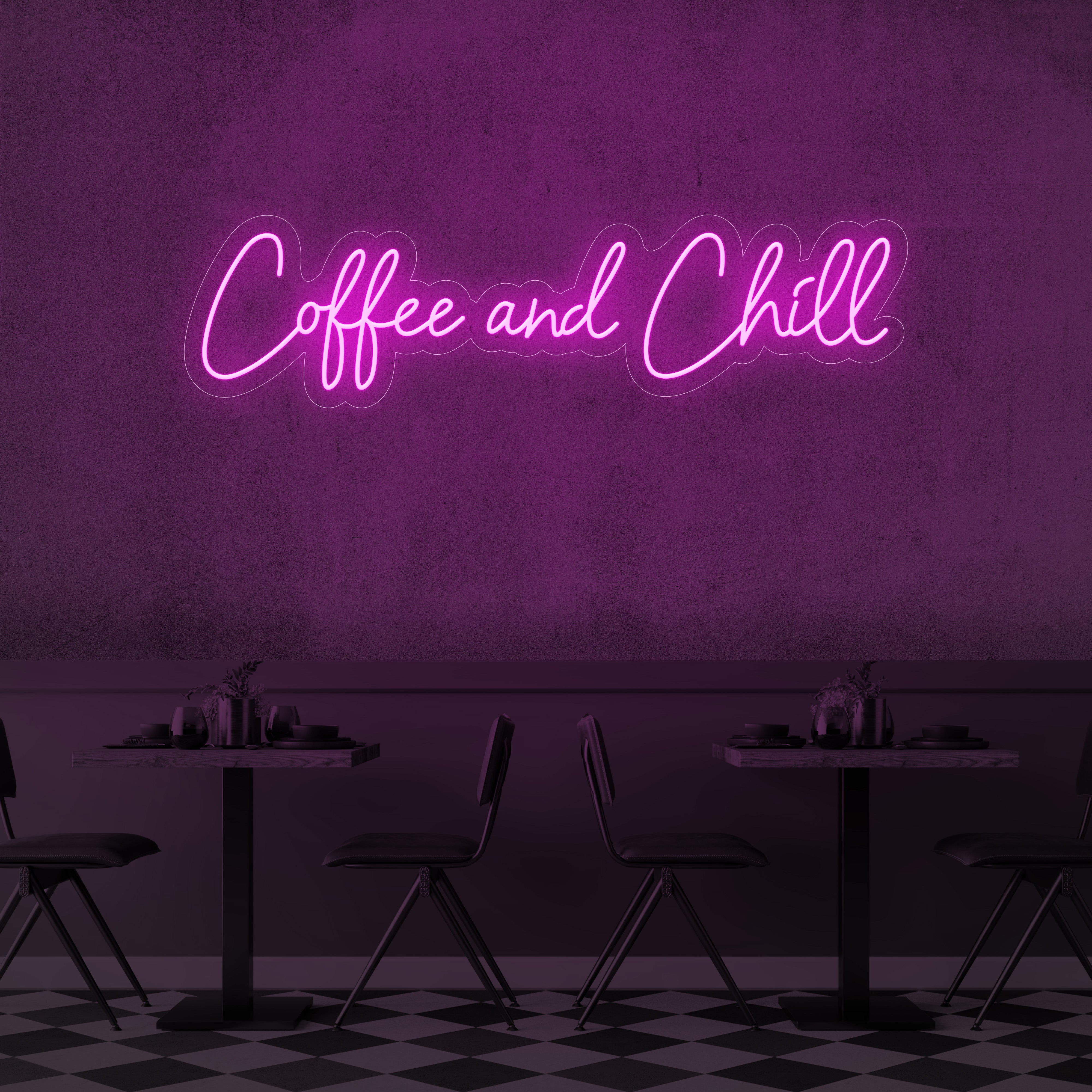Coffee and Chill LED Neon Sign