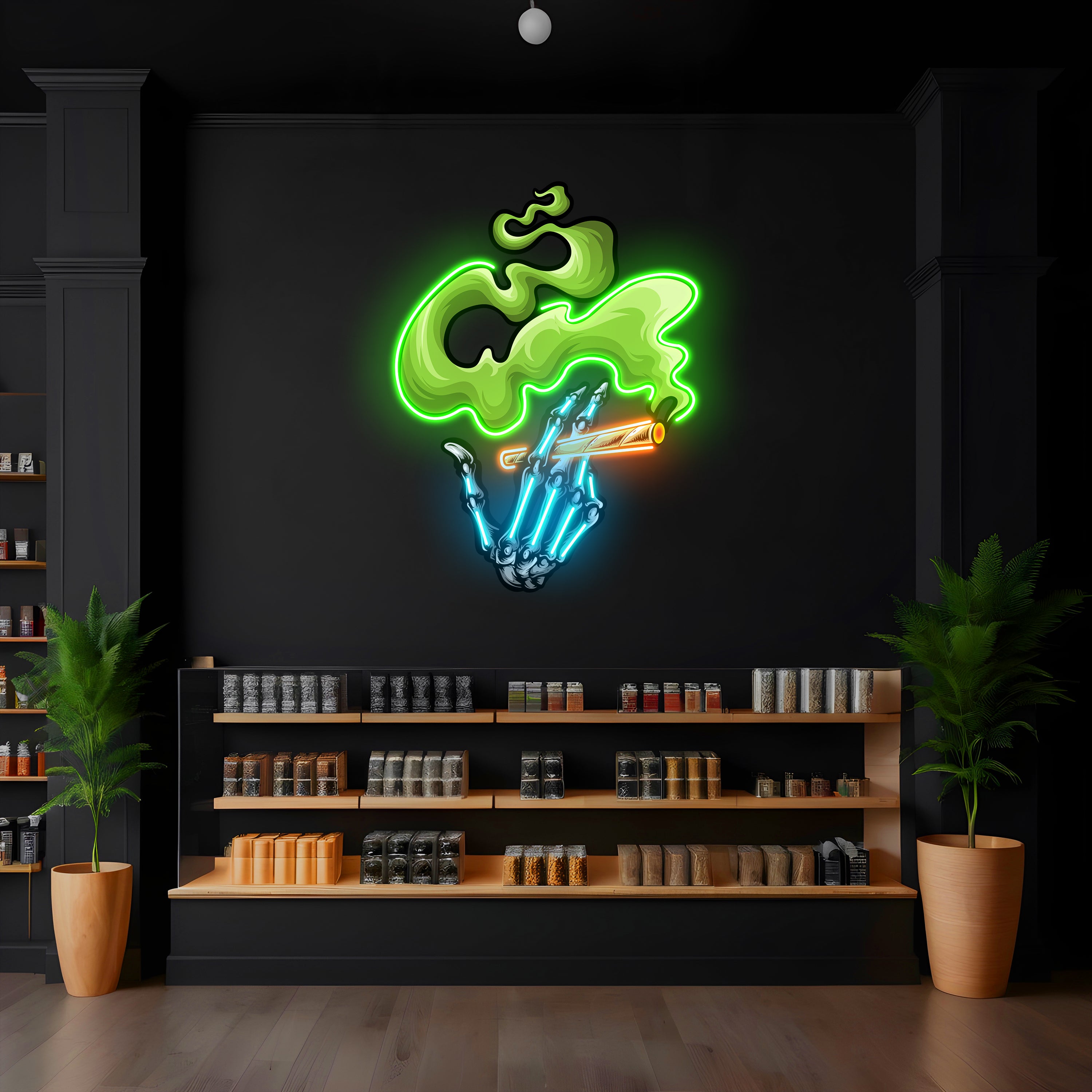 Smoking LED Neon Pop Art