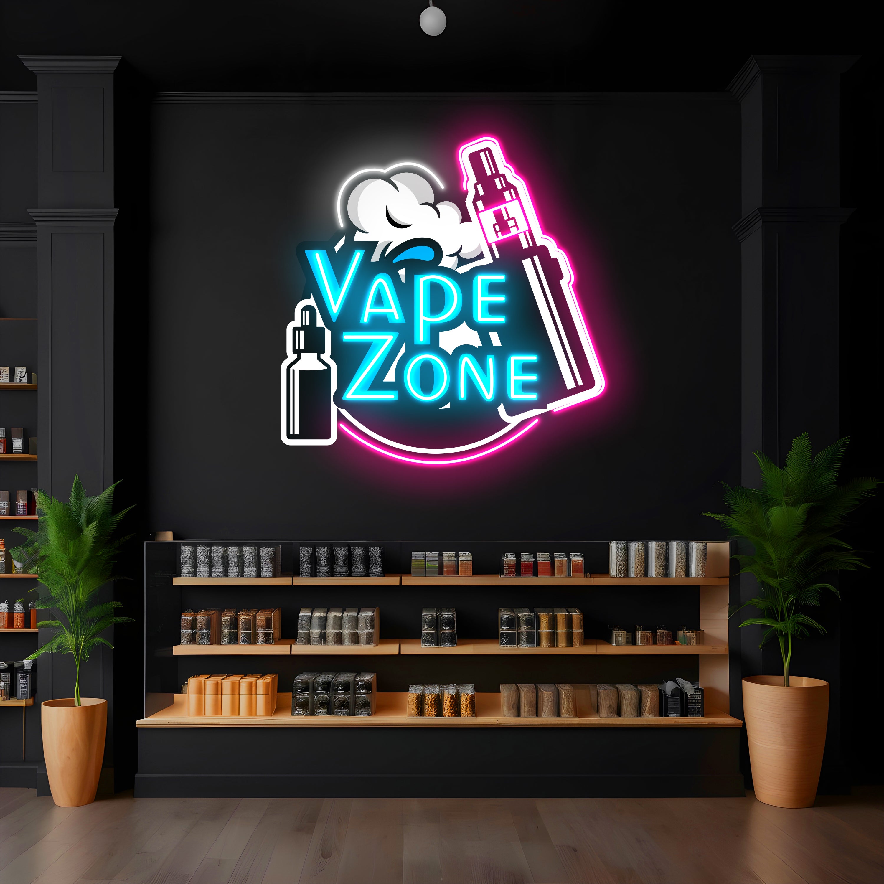 Vape Zone LED Neon Pop Art