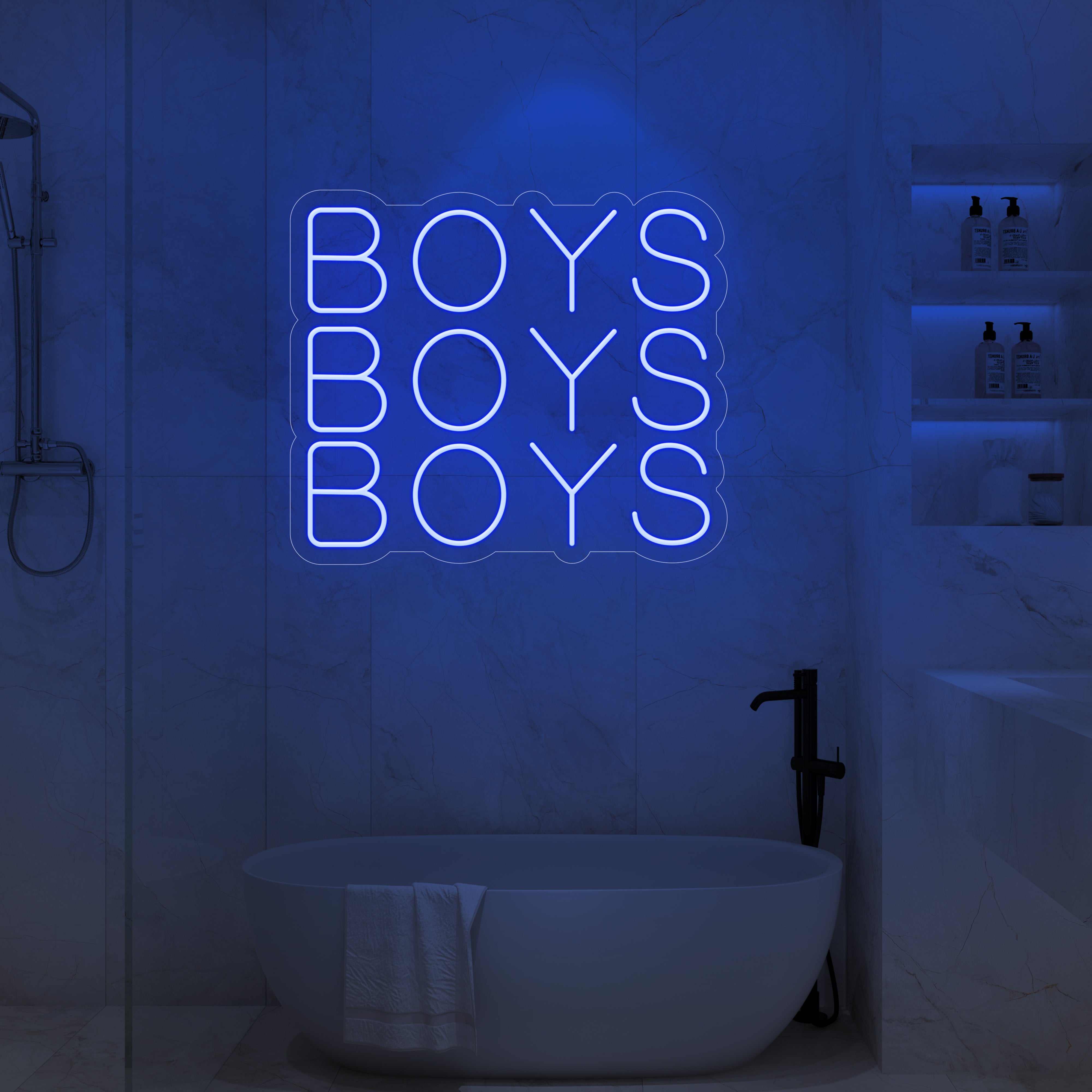 Boys Boys Boys LED Neon Sign