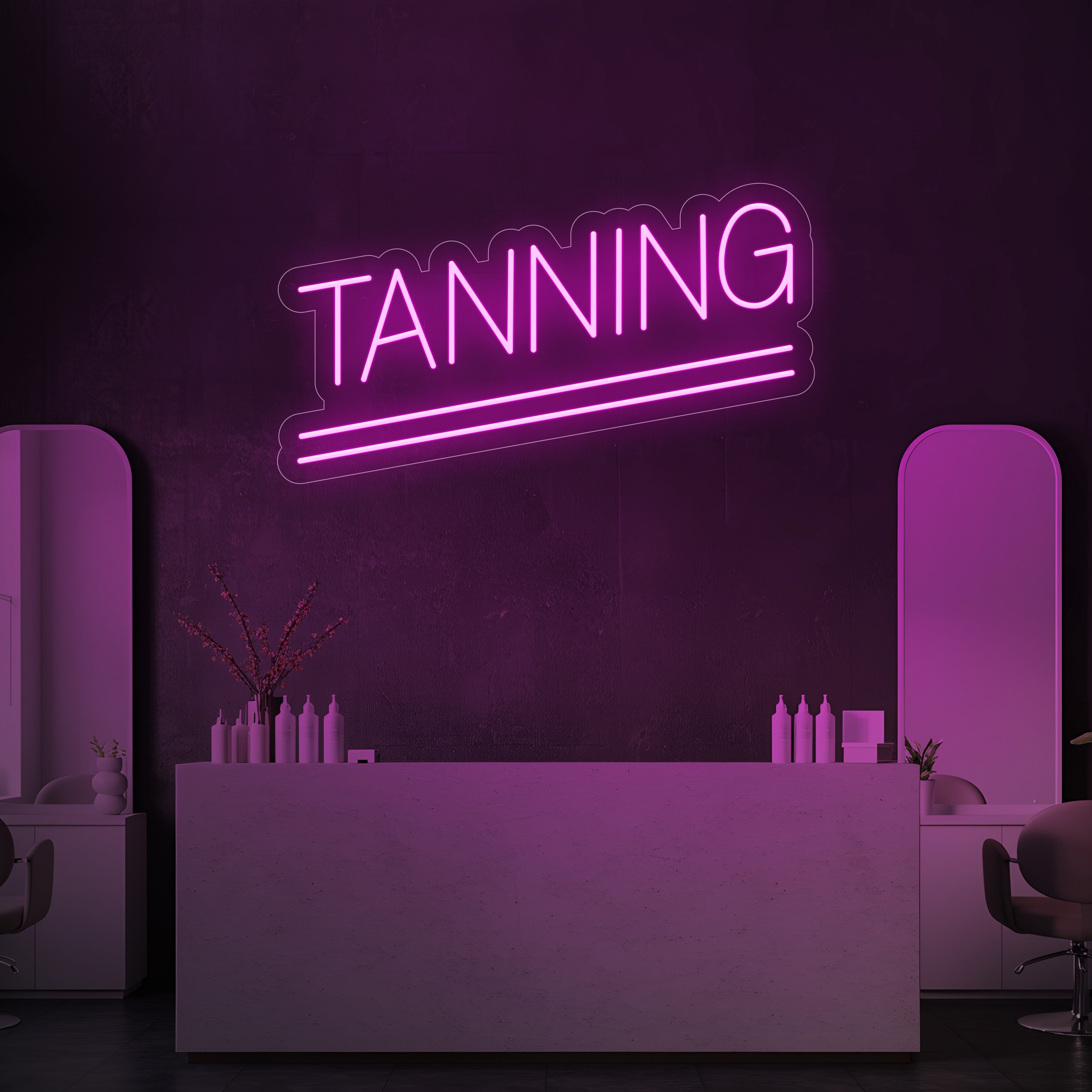 Tanning LED Neon Sign