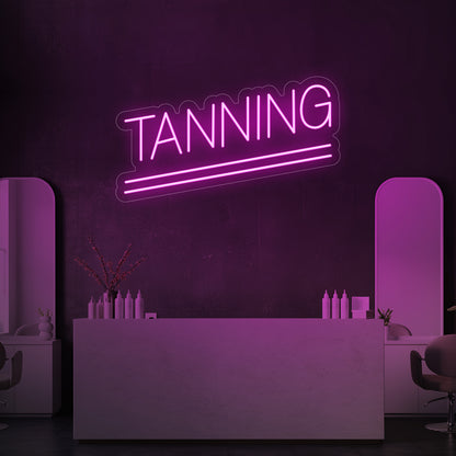 Tanning LED Neon Sign