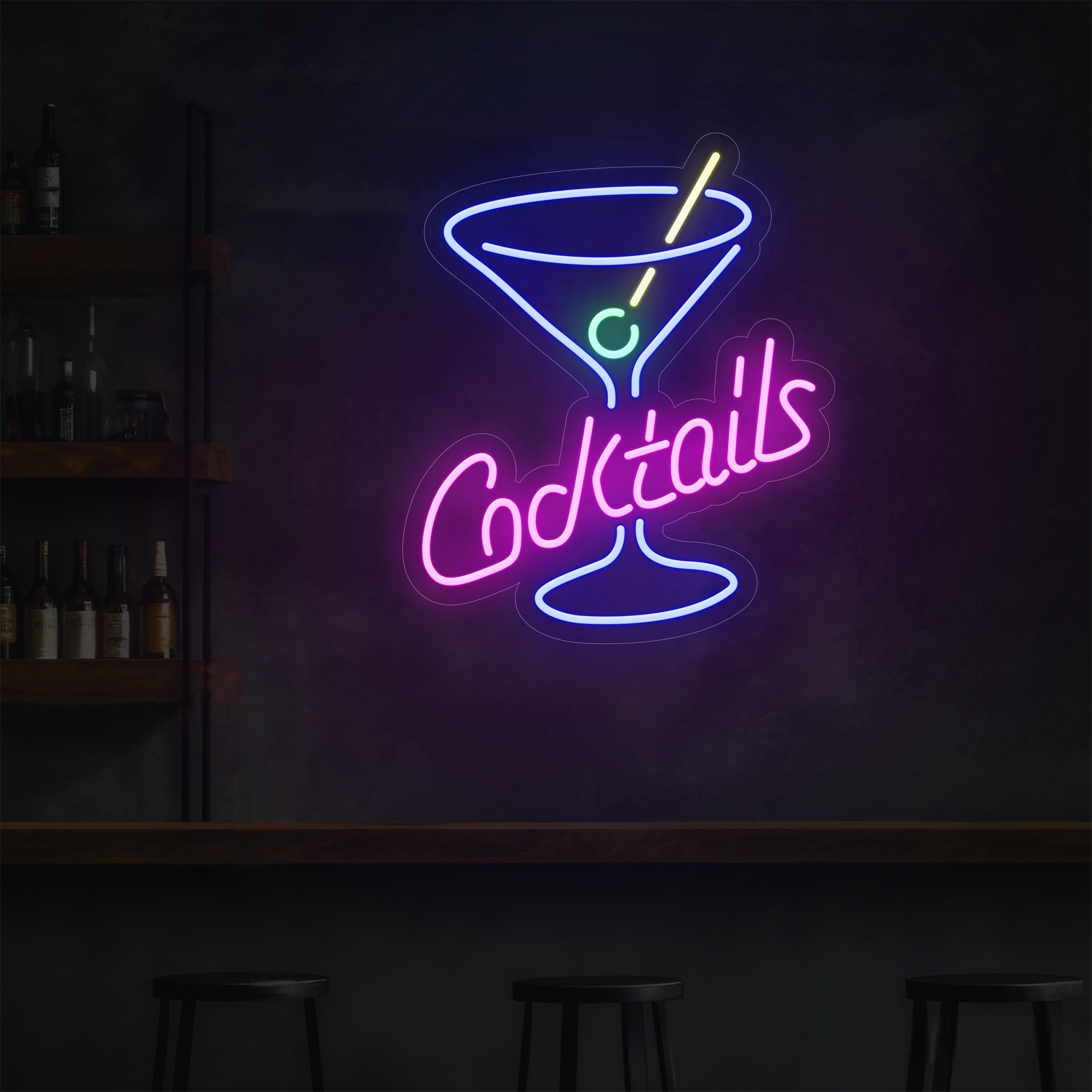 Cocktails LED Neon Sign