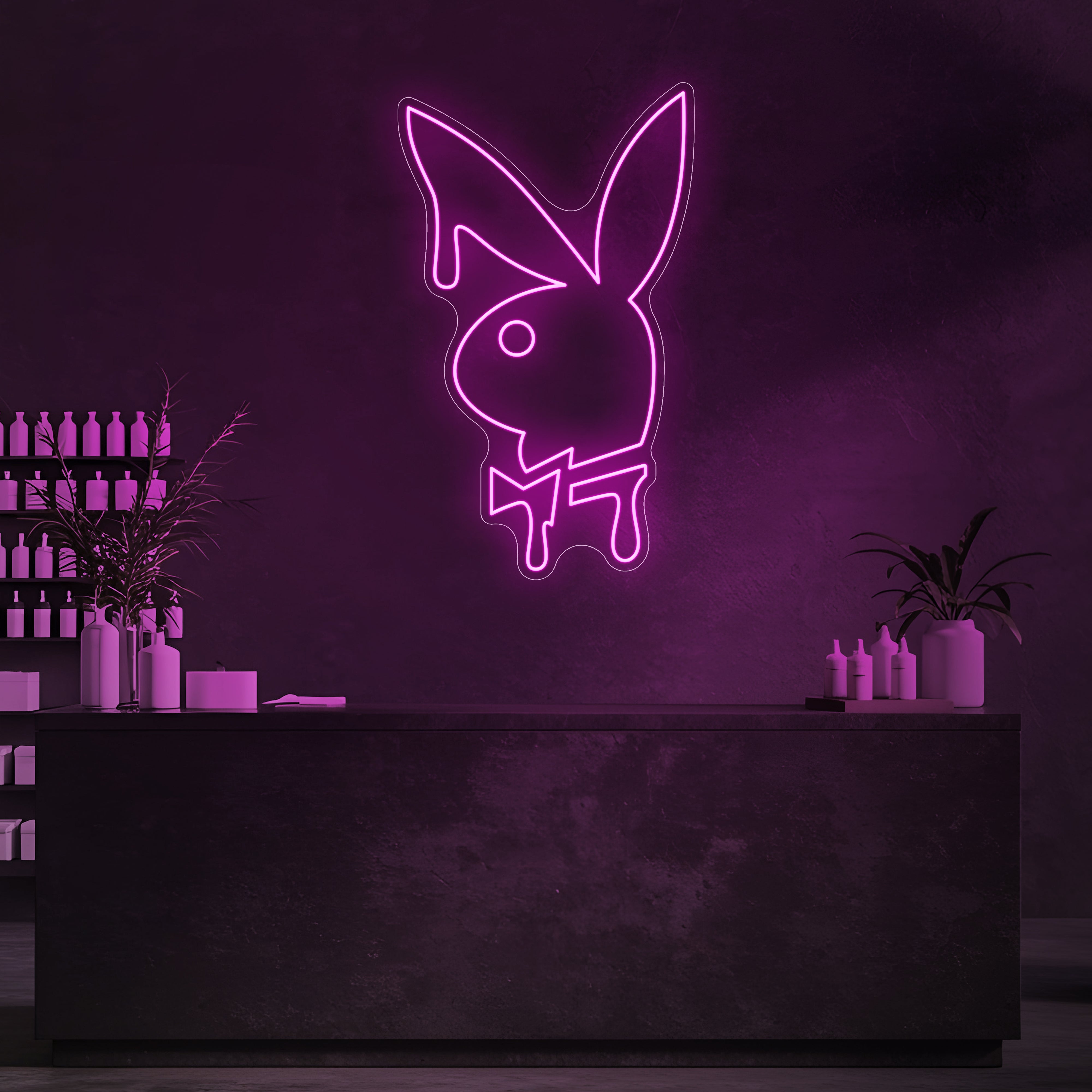 Drip Bunny LED Neon Sign