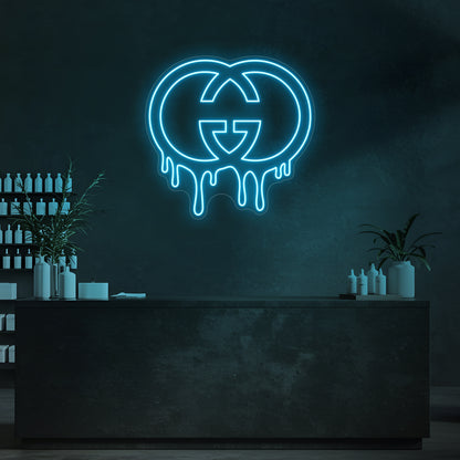 Drip GG LED Neon Sign