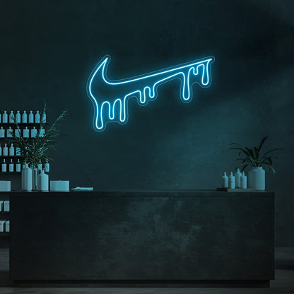 Drip Swoosh LED Neon Sign