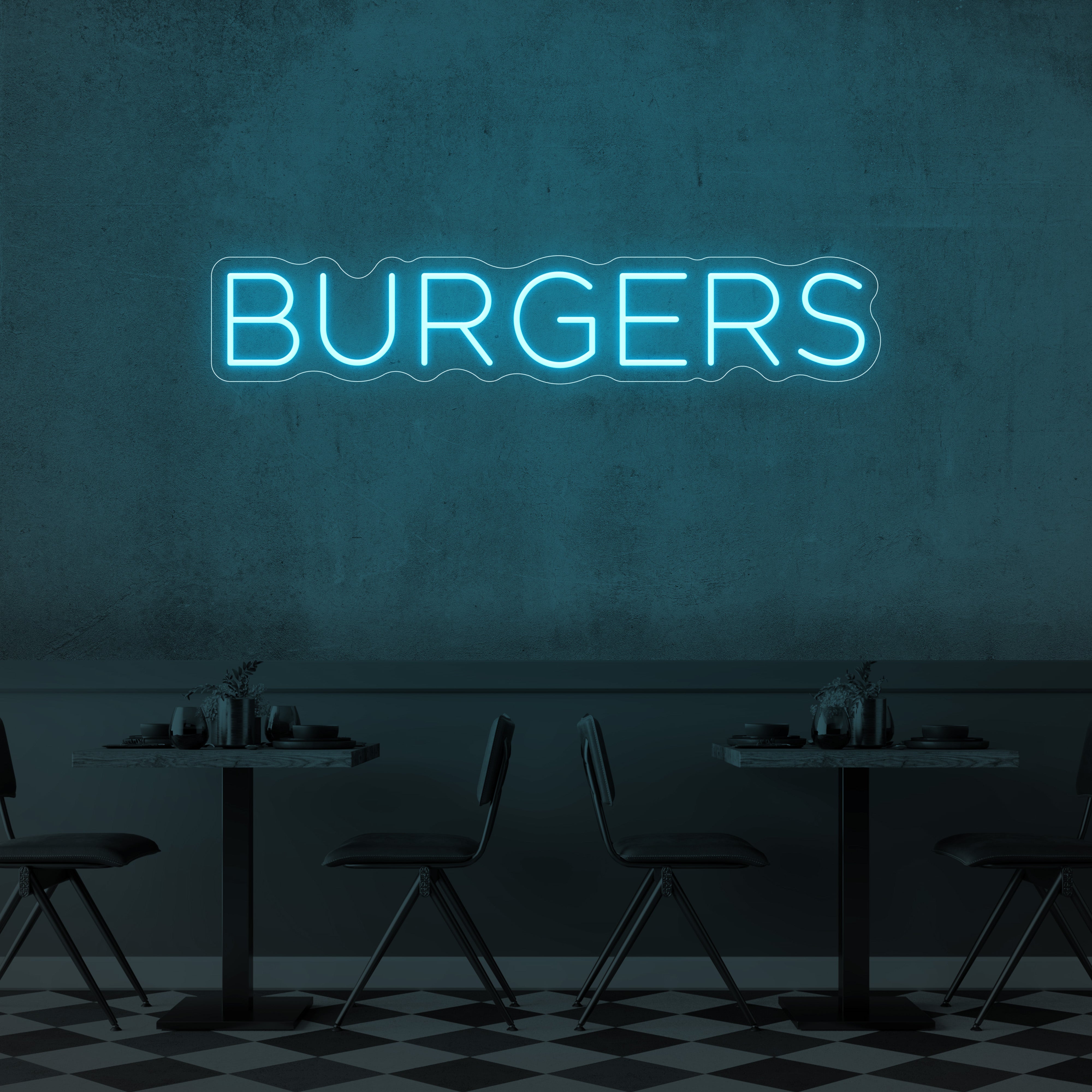 Burgers LED Neon Sign
