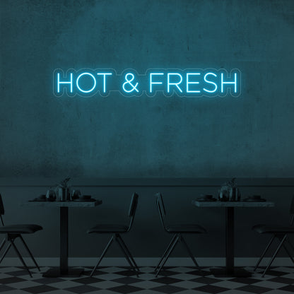 Hot & Fresh LED Neon Sign