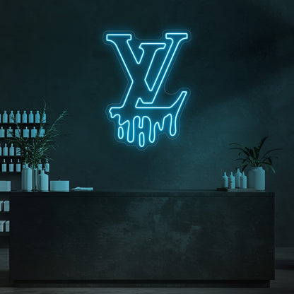 Drip LV LED Neon Sign