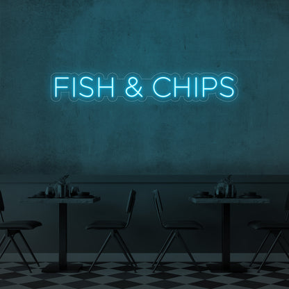 Fish & Chips LED Neon Sign
