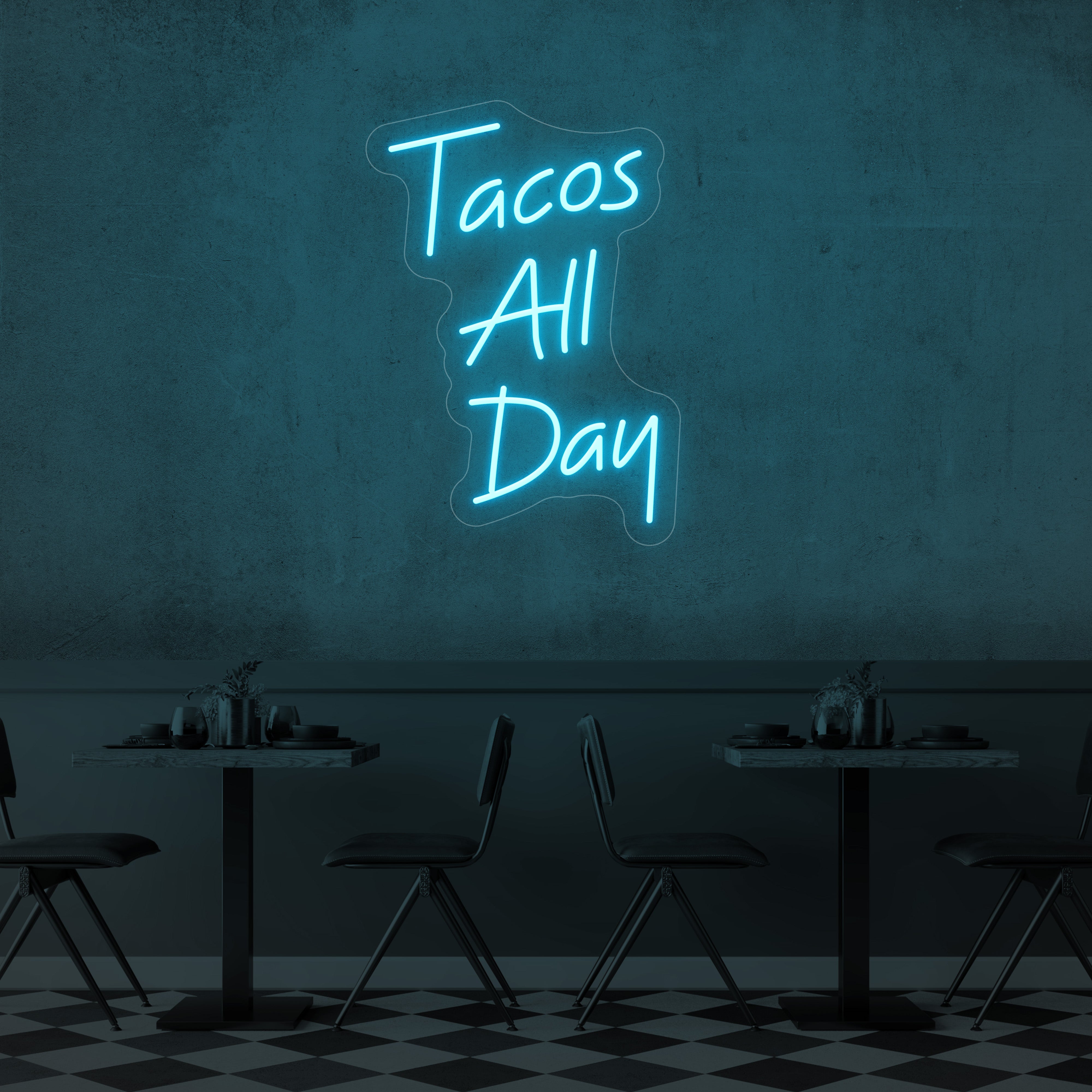 Tacos All Day LED Neon Sign