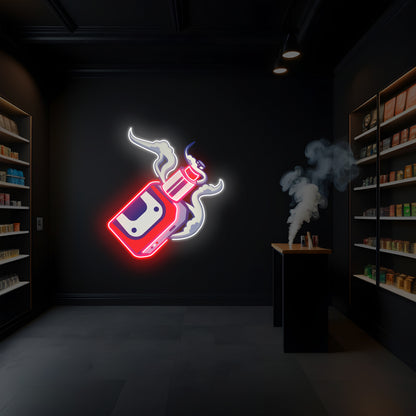 Vape Smoke LED Neon Pop Art