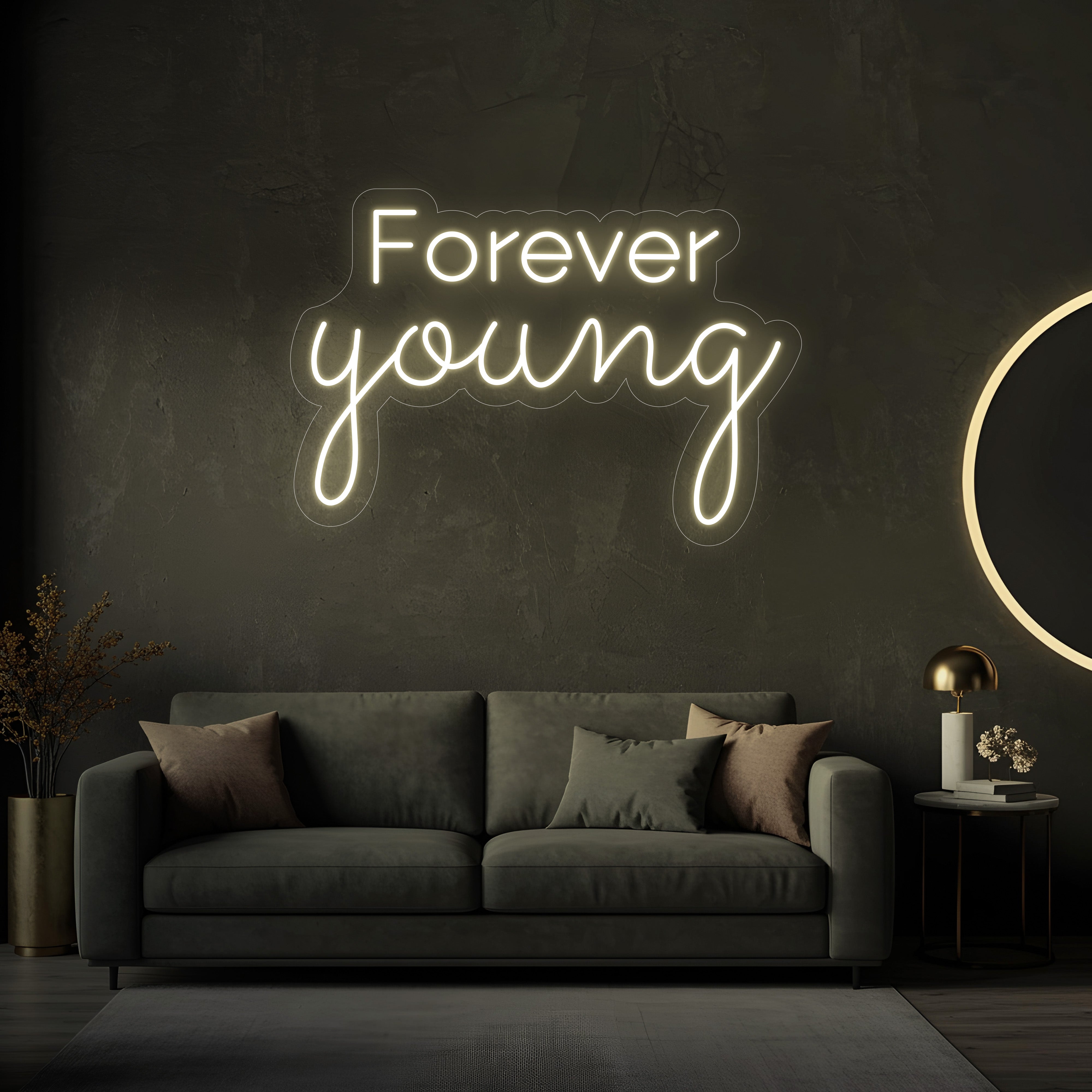 Forever Young LED Neon Sign