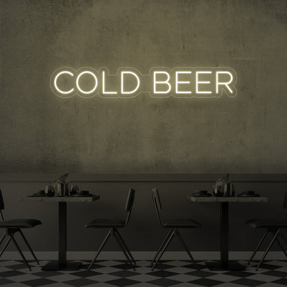 Cold Beer LED Neon Sign