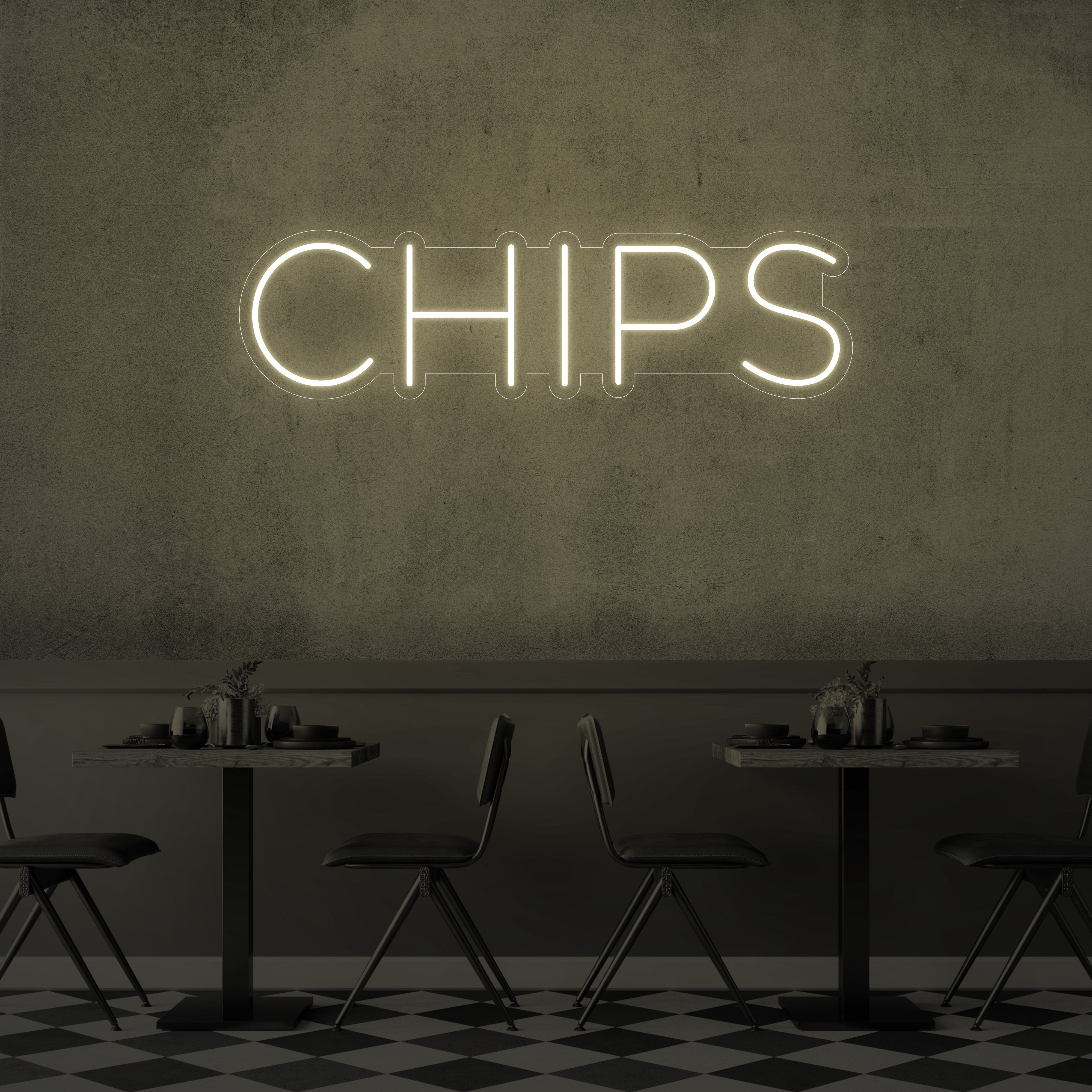 Chips LED Neon Sign