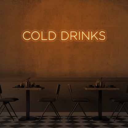 Cold Drinks LED Neon Sign
