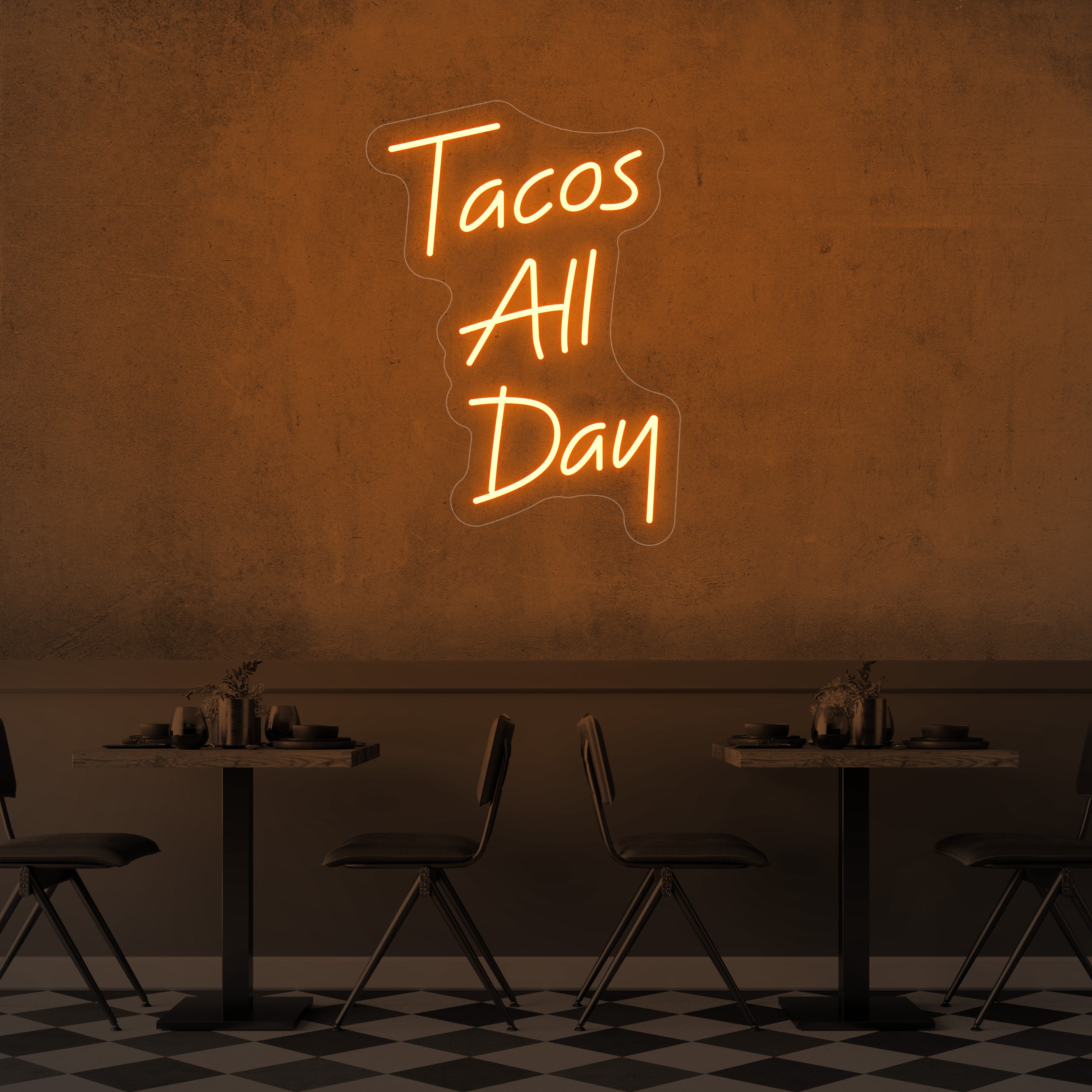 Tacos All Day LED Neon Sign