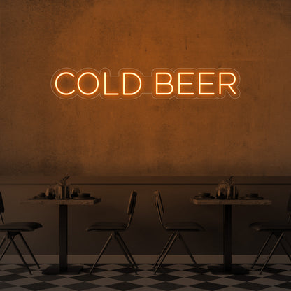 Cold Beer LED Neon Sign