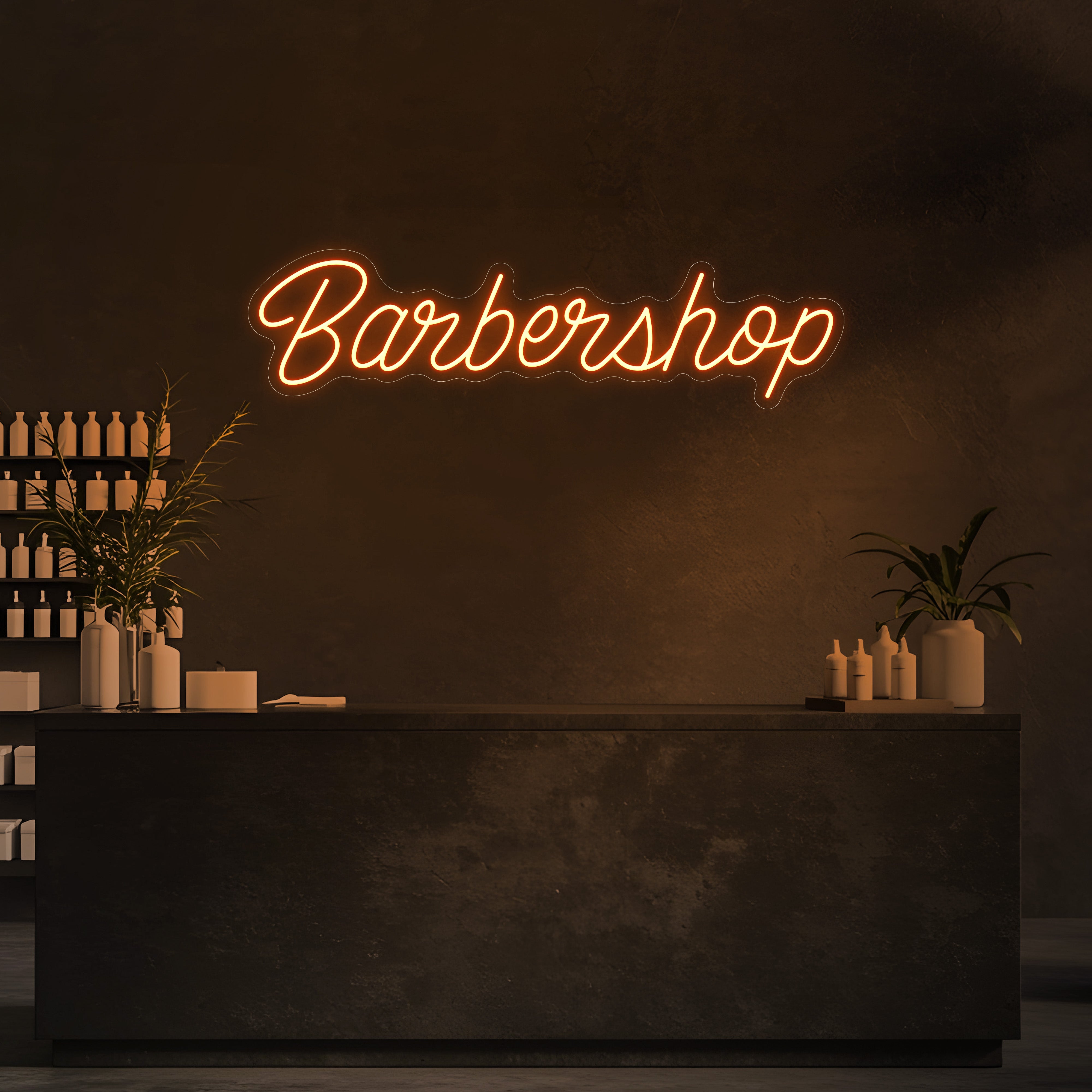 Signature Barbershop LED Neon Sign