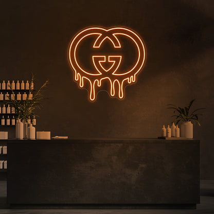 Drip GG LED Neon Sign