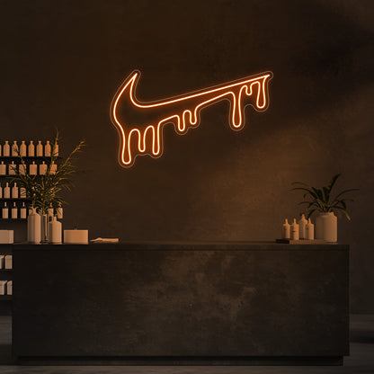 Drip Swoosh LED Neon Sign