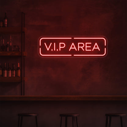 V.I.P Area LED Neon Sign