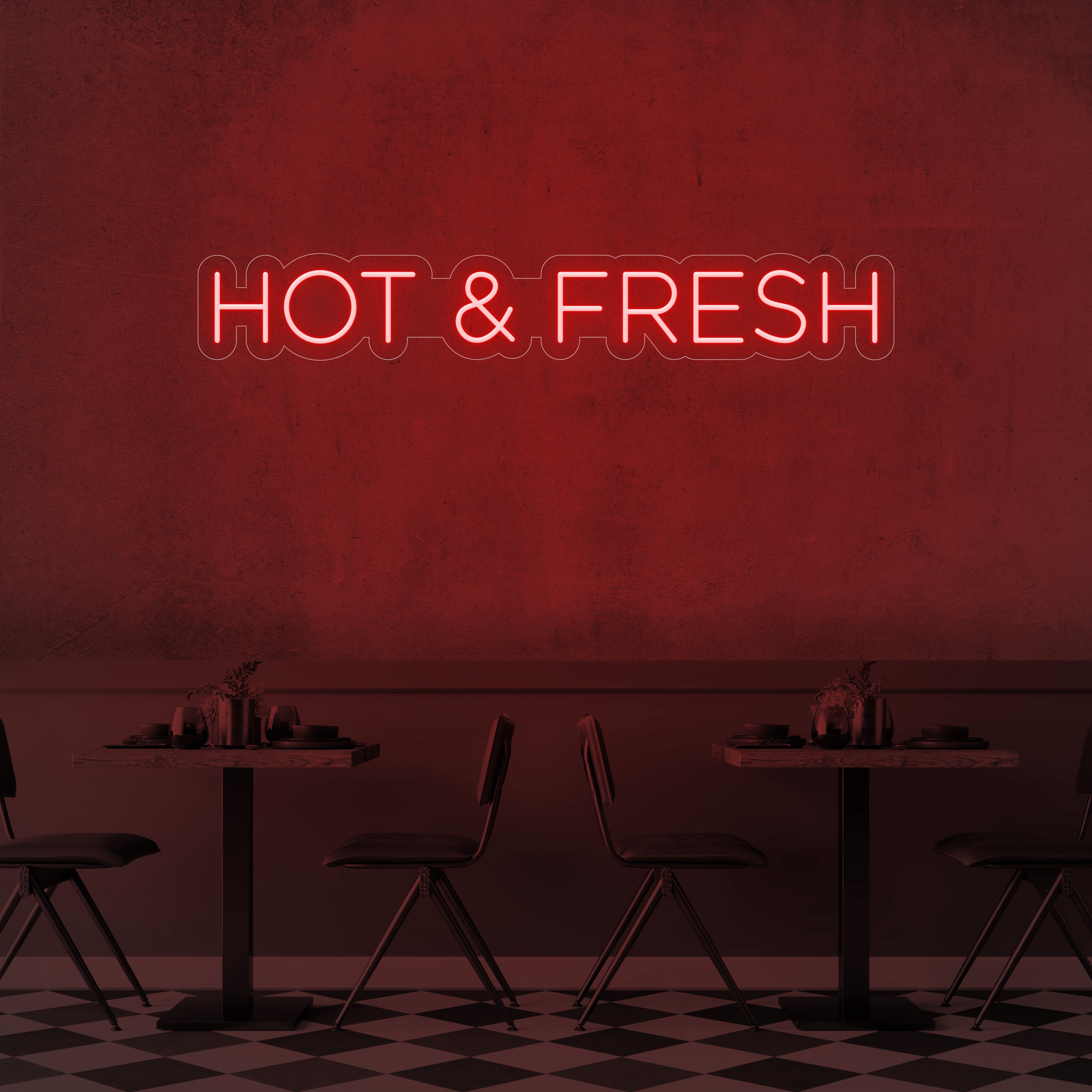 Hot & Fresh LED Neon Sign