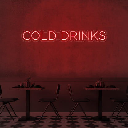 Cold Drinks LED Neon Sign