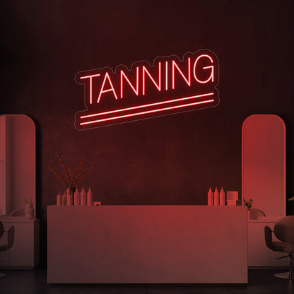 Tanning LED Neon Sign
