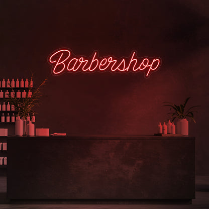 Signature Barbershop LED Neon Sign