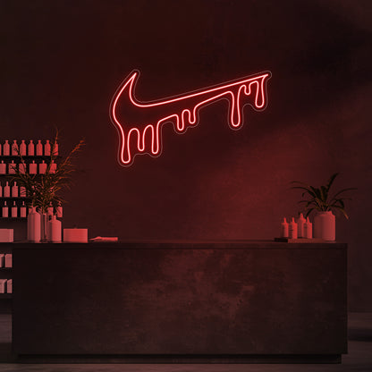 Drip Swoosh LED Neon Sign