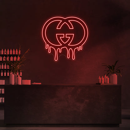 Drip GG LED Neon Sign